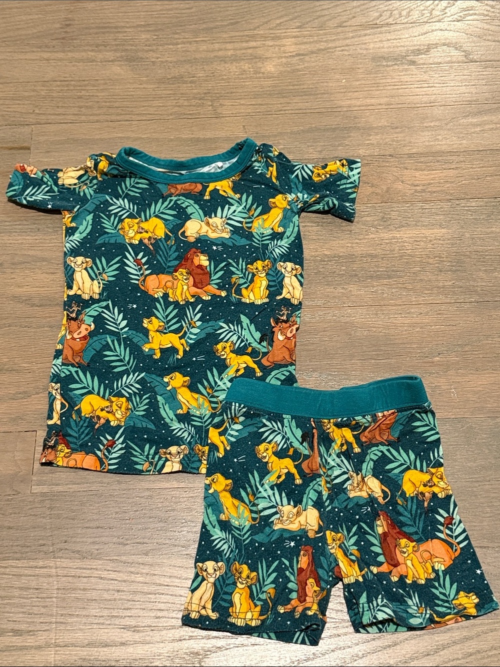 Little Sleepies Teal Lion King Short Sleeve Pajama Set